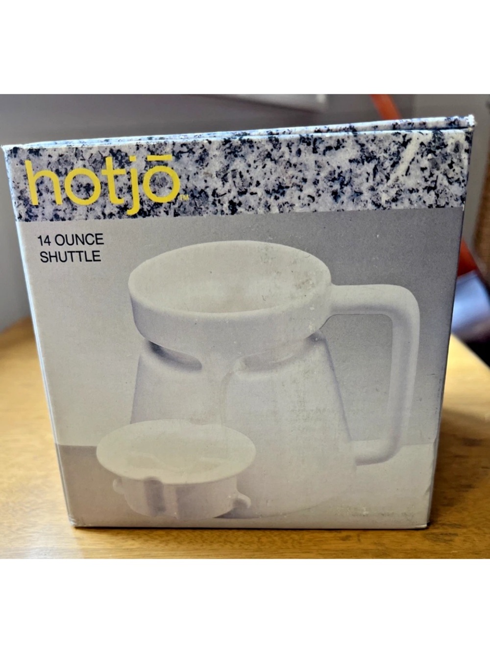 Hotjo Coffee Mug Cup 1980s 14oz White Ceramic Travel with Lid & Box -VNOS! - Picture 5 of 13